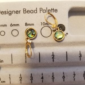 3/$15 Vintage abalone earrings